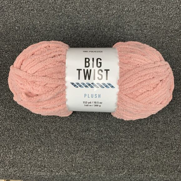 Big Twist Other - Big Twist Plush Dusty Rose Yarn 153yds 10.5oz Super Bulky (6) Skein Discontinued